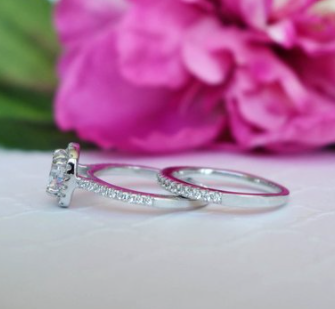 Couple Rings Wedding Engagement Rings Fashion Ladies Inlaid Diamond Rings - Trends Mart Club