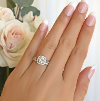 Couple Rings Wedding Engagement Rings Fashion Ladies Inlaid Diamond Rings - Trends Mart Club