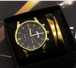 Men's Watch Set Quartz Fashion Cross-border Men's Watch Foreign Trade Calendar New Business Wrist Watch Men - Trends Mart Club