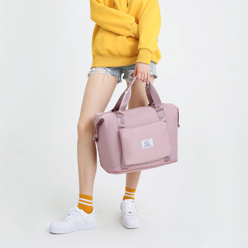 Folding Travel Bags For Backpack Handbag Sholder Bag Gym Fitness Weekender Overnight Women - Trends Mart Club