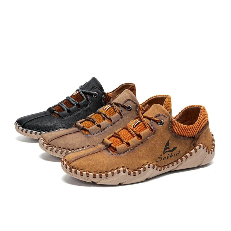 Handmade Leather Shoes Men Casual Sneakers Driving Shoe Leather Loafers Men Shoes Hot Sale Moccasins Tooling Shoe Footwear - Trends Mart Club