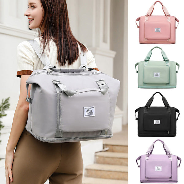 Folding Travel Bags For Backpack Handbag Sholder Bag Gym Fitness Weekender Overnight Women - Trends Mart Club