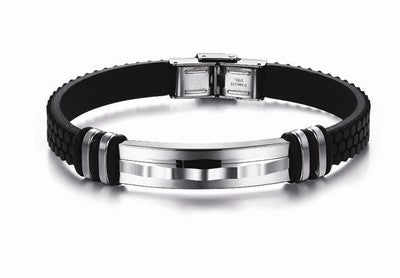 Zap Stainless Steel Mens Bracelet - Trends Mart Club