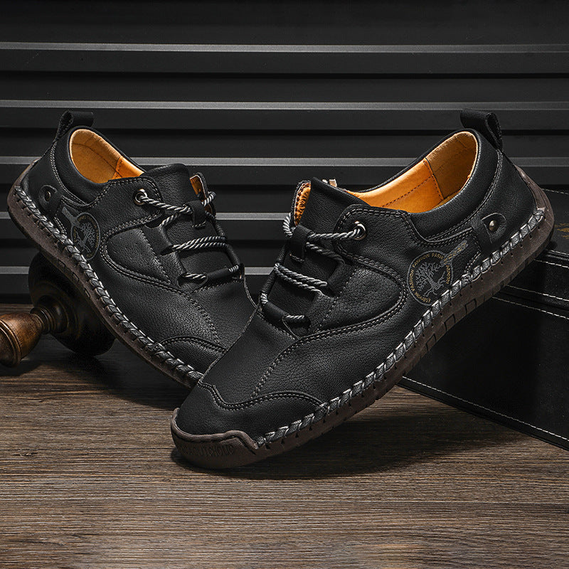 Spring New Casual Leather Shoes For Men - Trends Mart Club