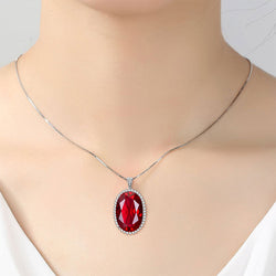 Ruby necklace women - Trends Mart Club