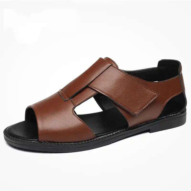 Men Casual Roman Sandals Breathable Soft Beach sandals - Trends Mart Club